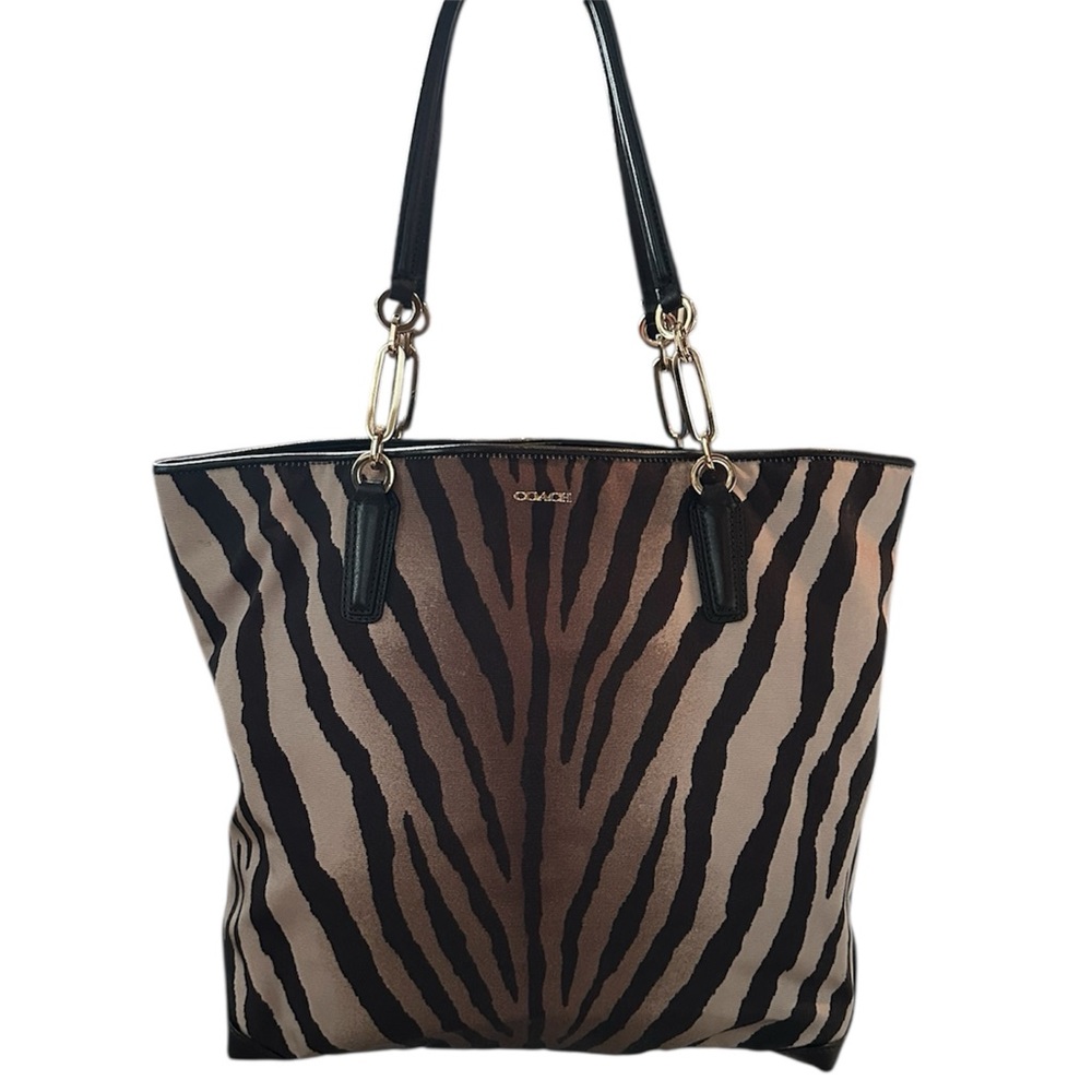 COACH Madison 26633 Zebra Print Tote